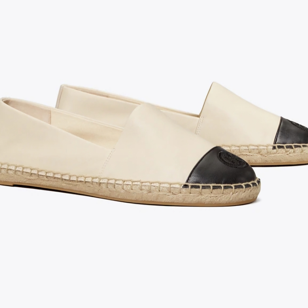 Tory Burch Beige and Black Espadrilles - Picture 4 of 6